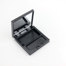 7g New Design Black Plastic Eye Shadow Palette Empty Customized Container with Mirror for Cosmetic Packaging